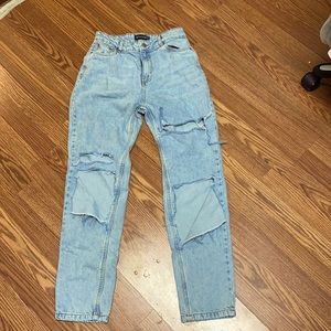 PrettyLittleThing super distressed jeans
